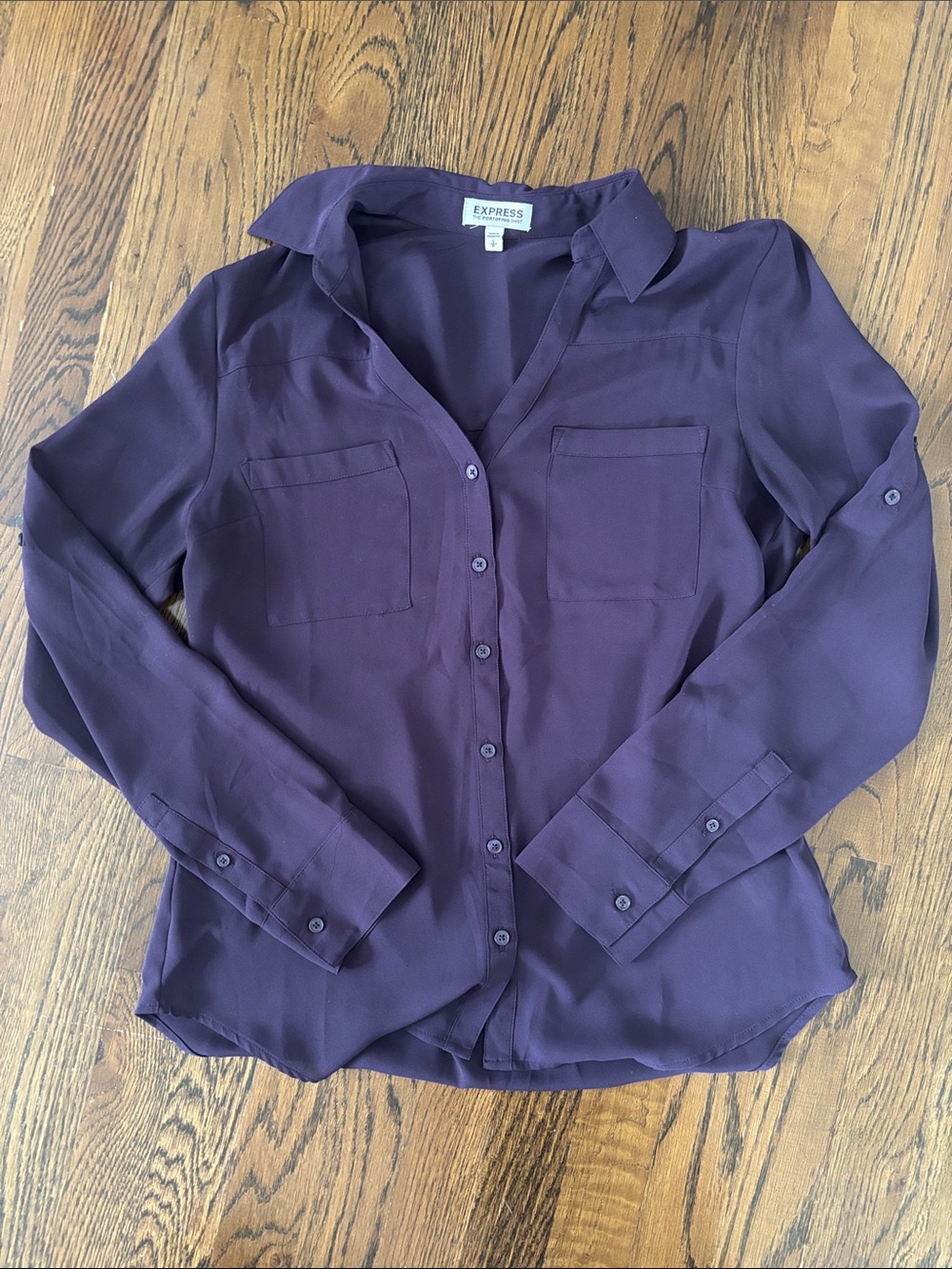 Express Portofino Button Down Shirt, Women’s Size Small, Good Used Condition!